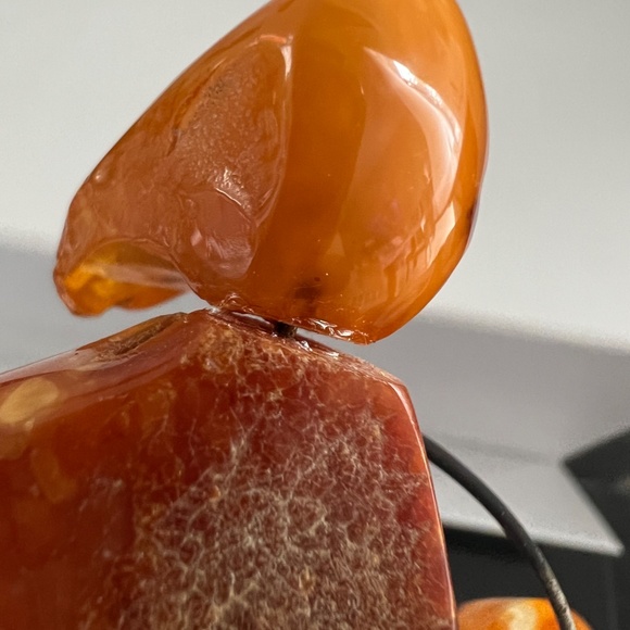 Vintage Butterscotch Baltic Amber Figurine Stone Big from EXPO'67 Montreal 27 g - Picture 13 of 17